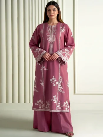 Heavy Embroidered 2 PCs Lawn Suit (Unstitched)